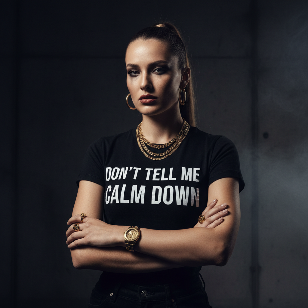 DON'T TELL ME CALM DOWN — I AIN'T EVEN CALM UP